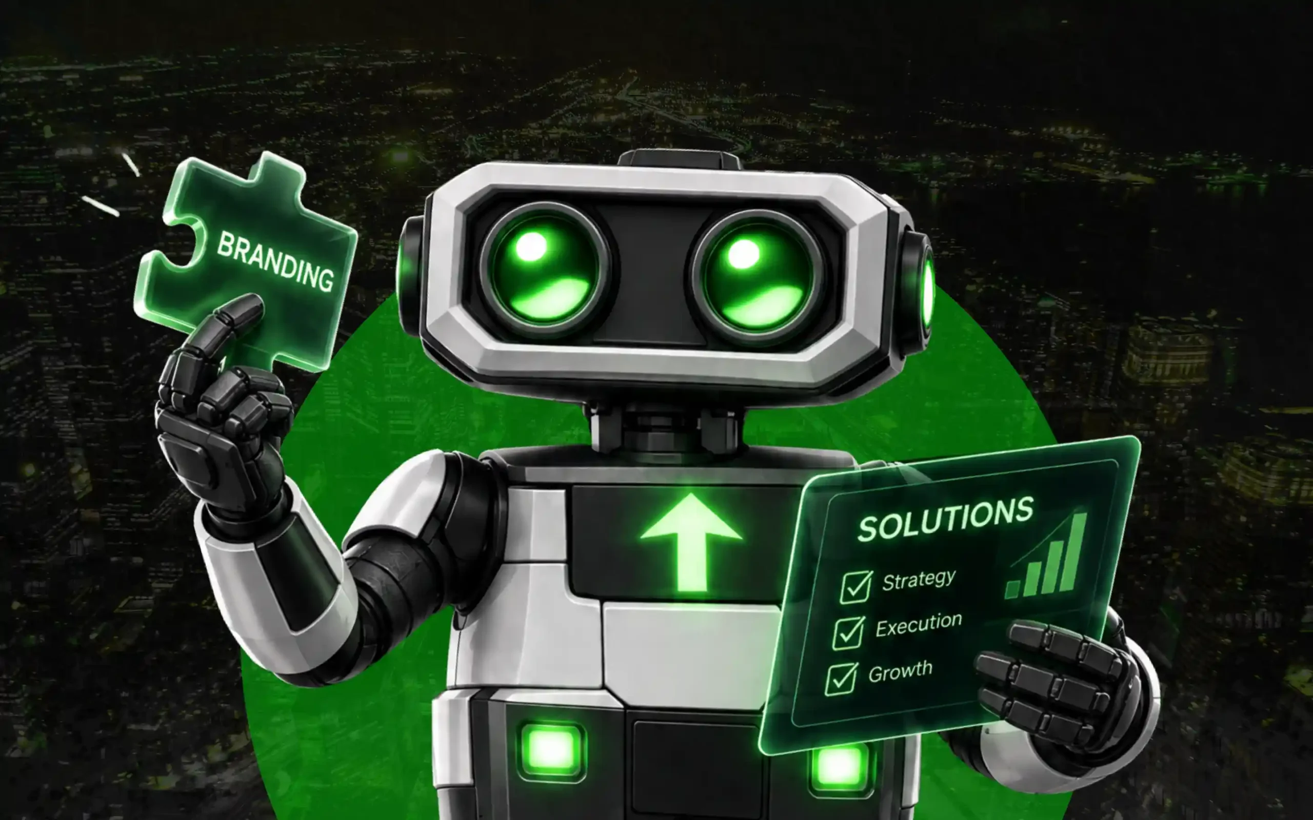 Branding and creative solutions hero banner featuring Growthistry's digital branding visual