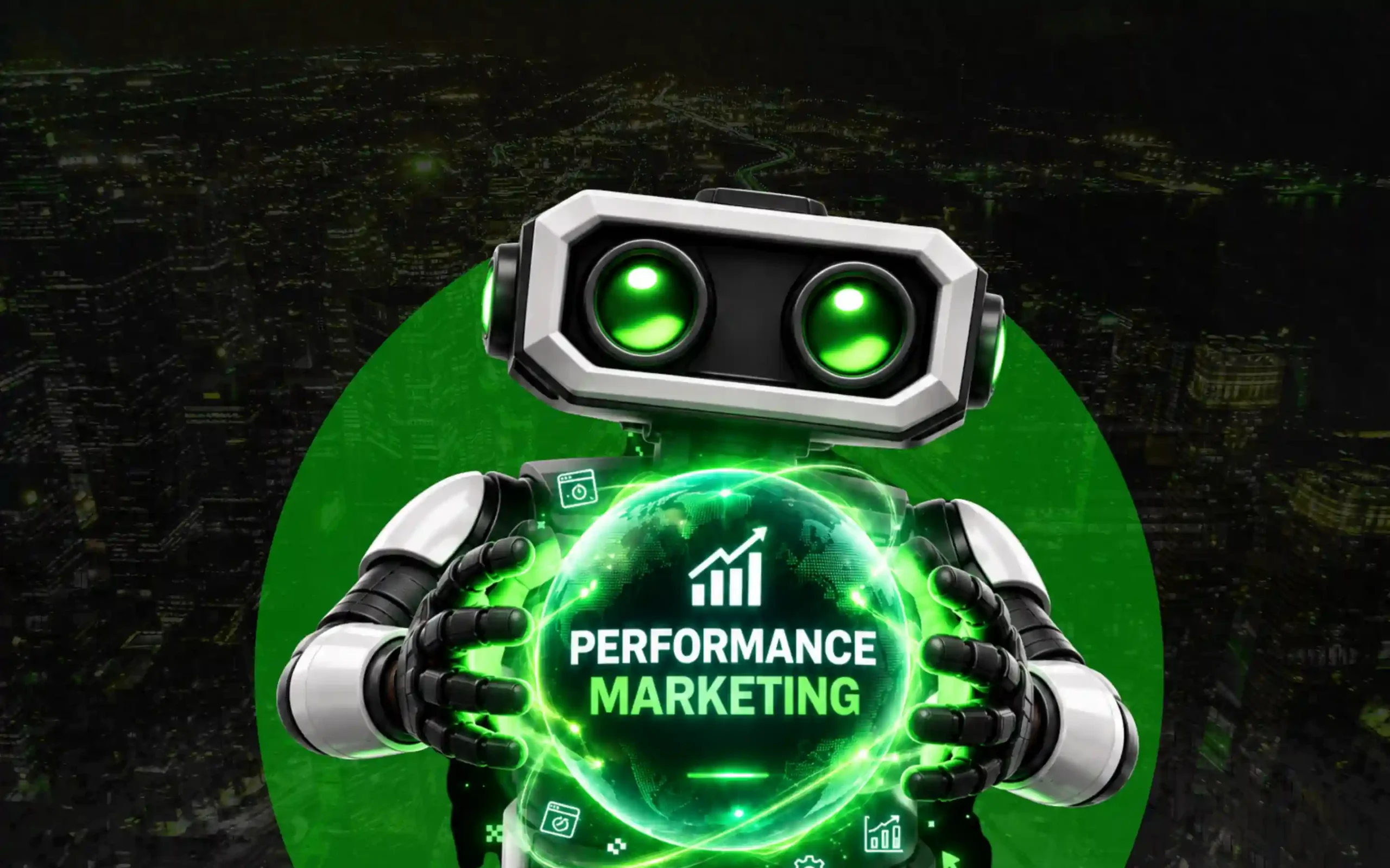 Performance marketing hero banner featuring Growthistry's digital marketing visual