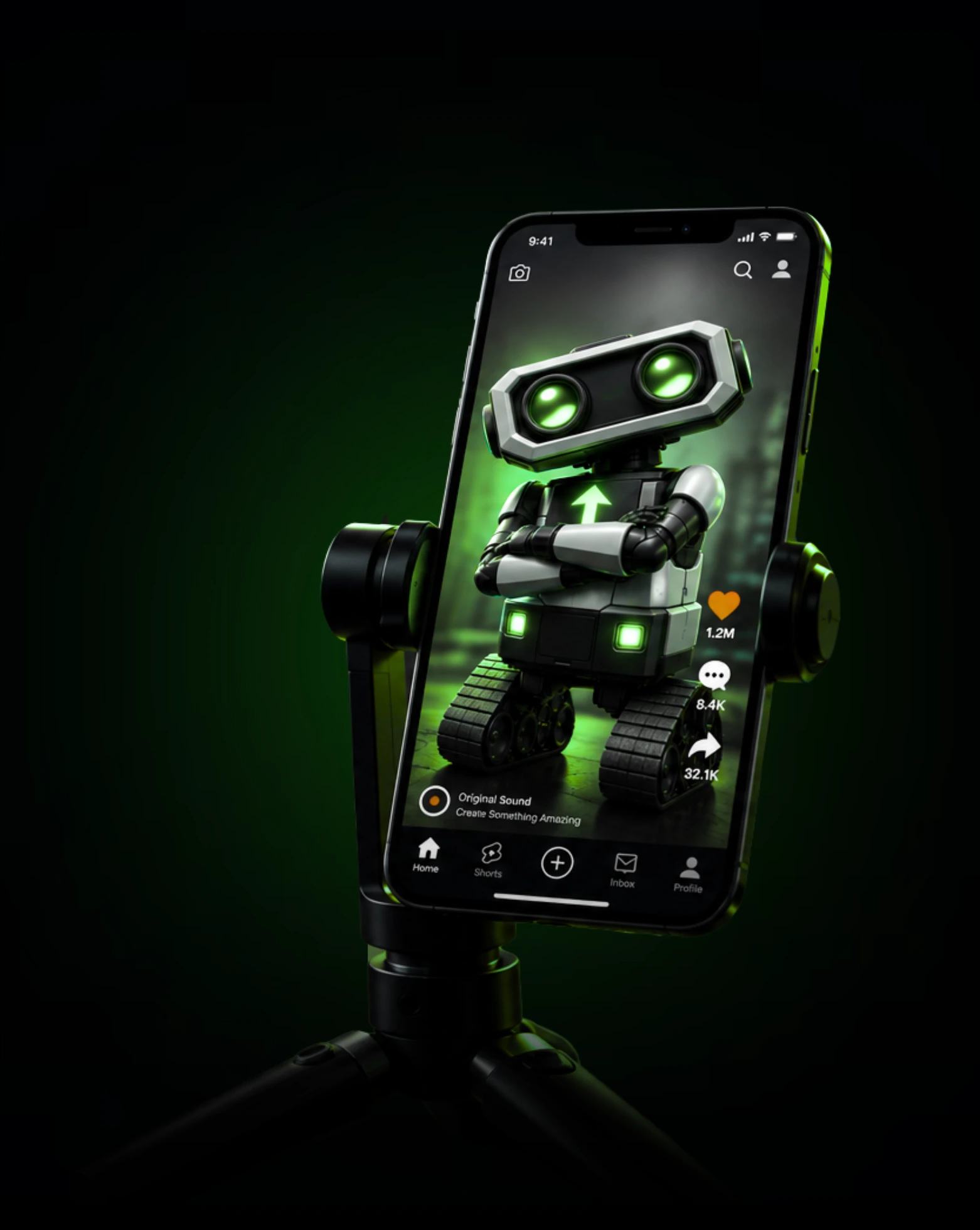 Video advertising design and production hero banner featuring Growthistry's creative visual